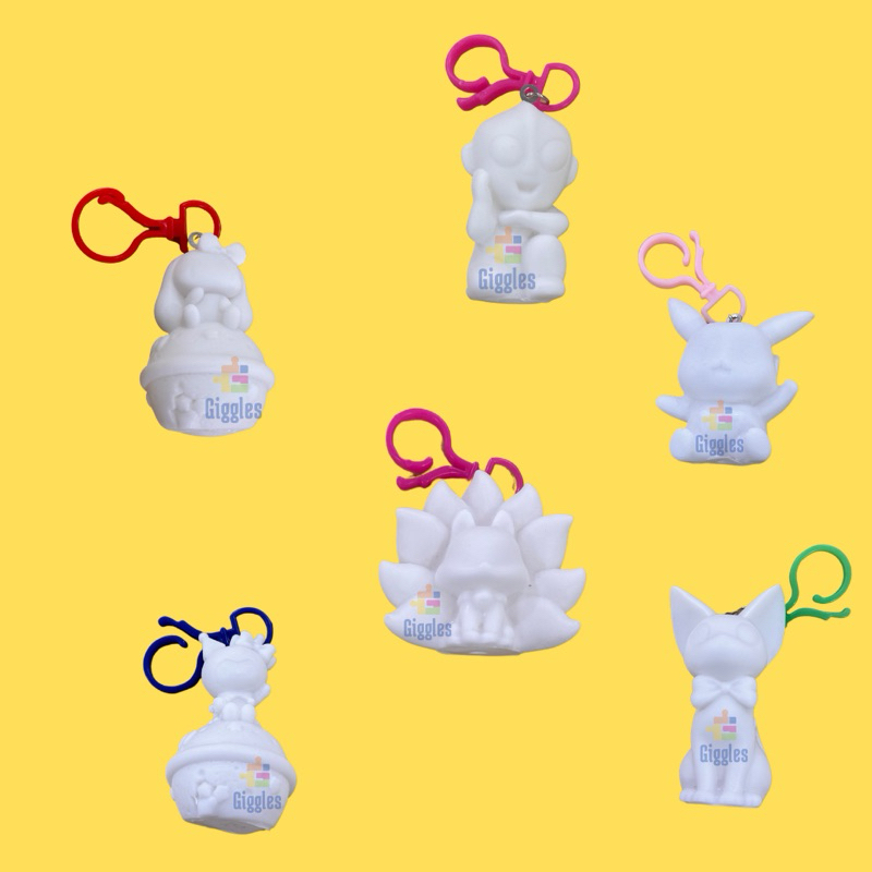 

DIY FLUID Keychain BEARBRICK Mainan Anak Melukis Mewarnai Gantungan Kunci Plastik (4/5)