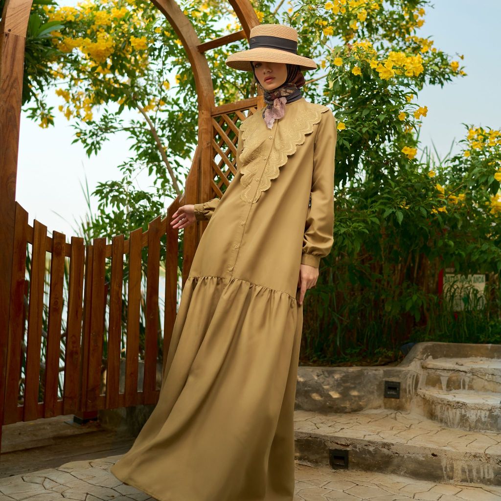 ZB - Kafina Dress - Gamis Lengan Panjang Umroh Haji