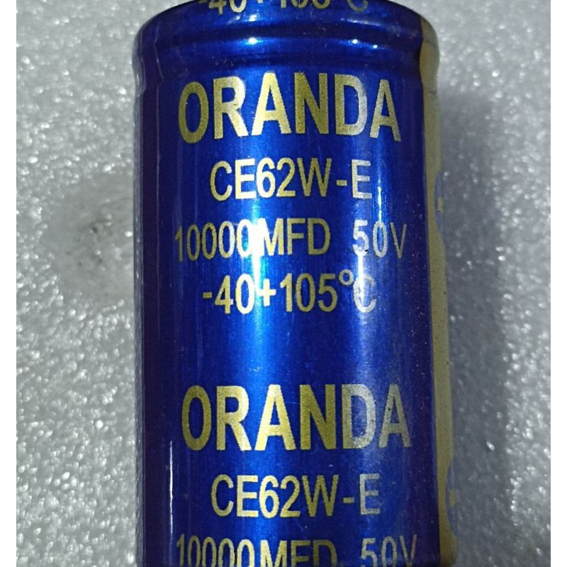 1BUAH ELCO 10000UF 50V KAPASITOR ELKO 10000 UF 50 VOLT ORANDA ASLI