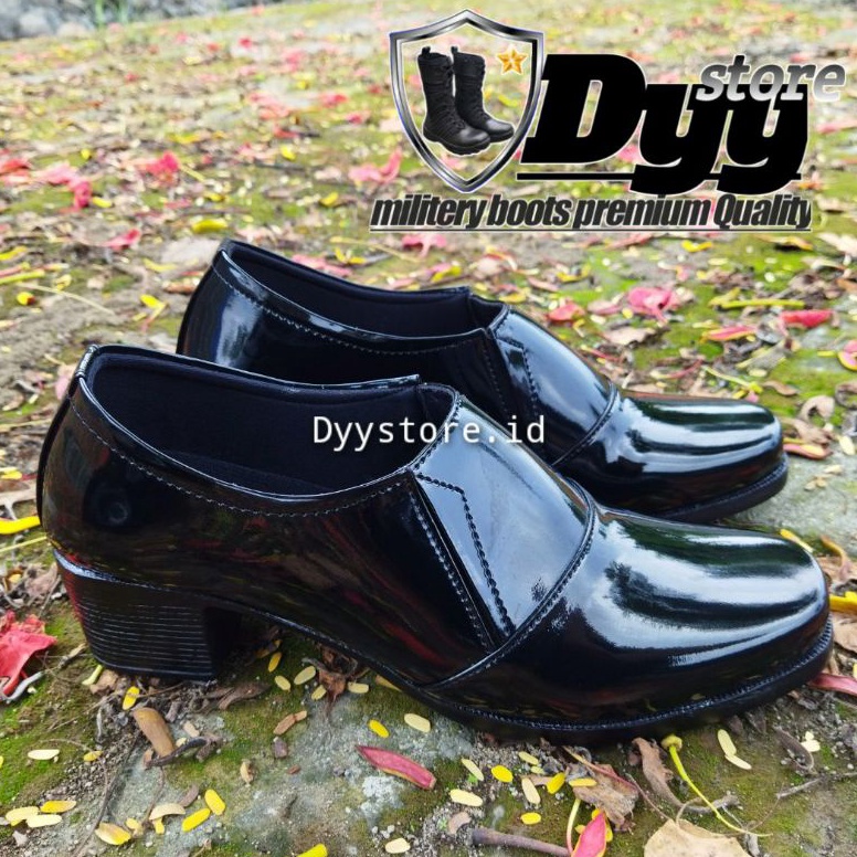 KODE P37W Sepatu Halfboot 5cm Pdh Pns Wanita Guru Sepatu Bhayangkari Sepatu