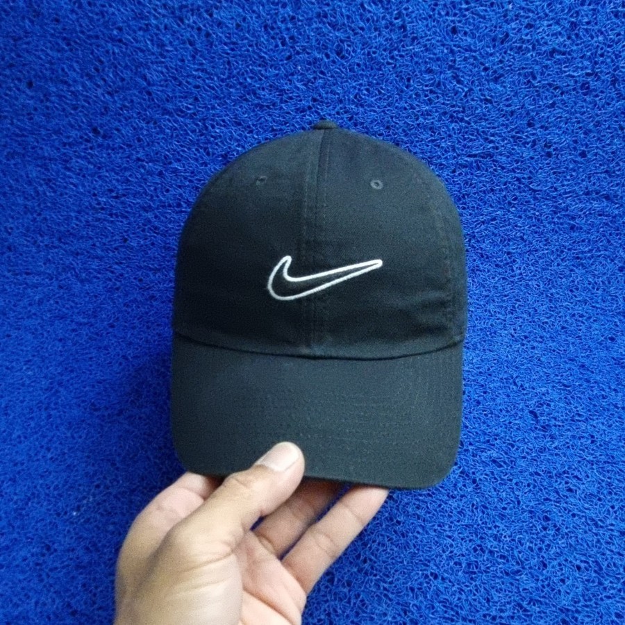 topi nike second original katun hitam