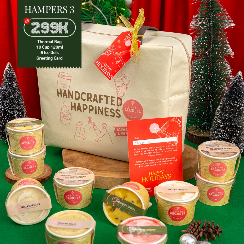 

Christmas Hampers 3: 10 Cups 120ML + Thermal Bag + Greeting Card