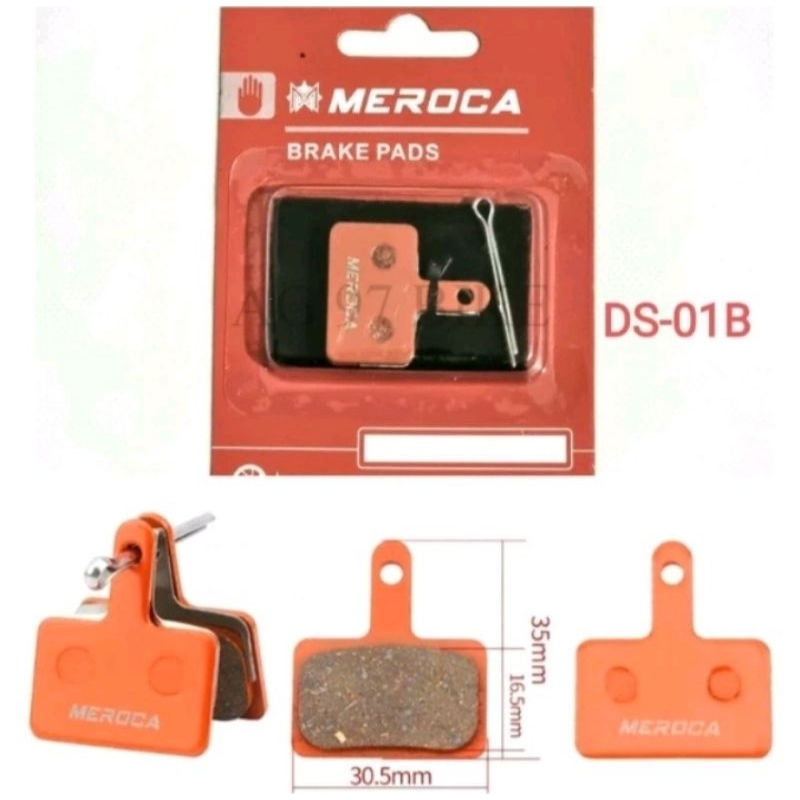 Original Brake pad Meroca For Shimano Alivio Acera Tektro Altus Kampas Rem Sepeda MT200 MT400 MT500 