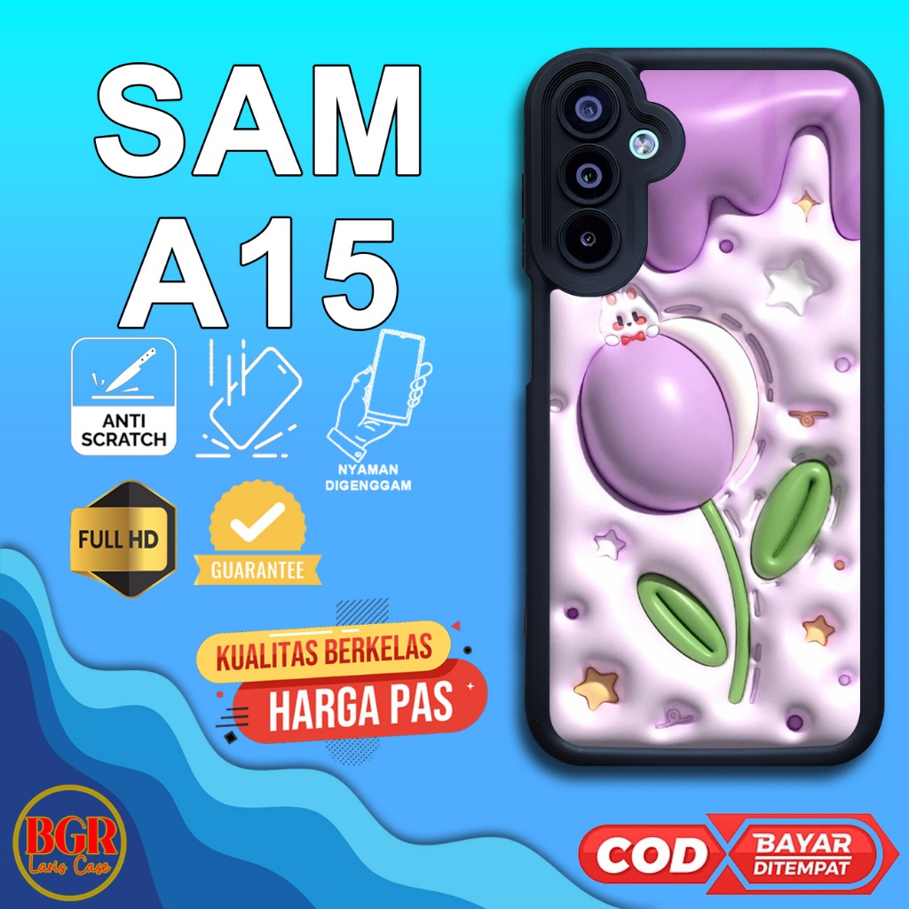 Case Samsung A15 Casing Hp Samsung A15 [ CUTE 07 ] Hardcase Softcase Premium Glossy Case Hp