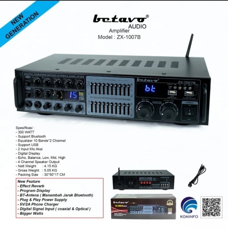power ampli bluetooth betavo zx1007b amplifier mixer karaoke zx 1007b zx 1007