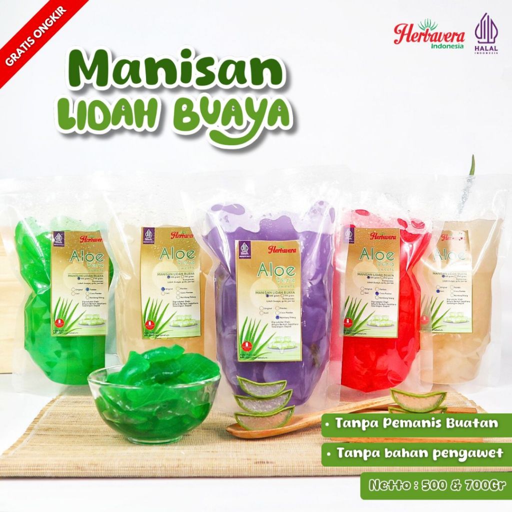 

Manisan Aloevera Lidah Buaya 500 Gram