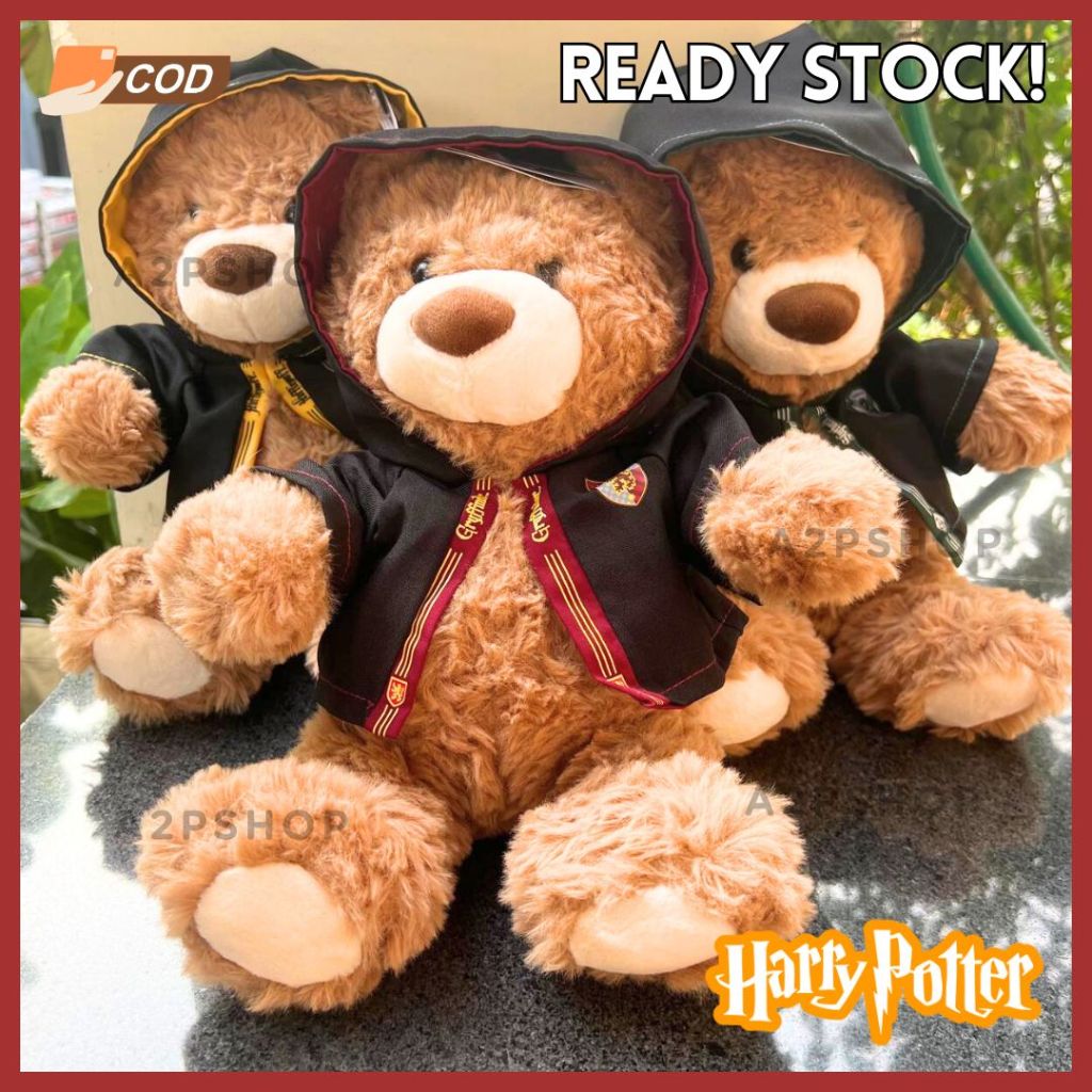 {READY} MINISO X HARRY POTTER ORI! Teddy Bear Jubah Gryffindor, Slytherin, Hufflepuff