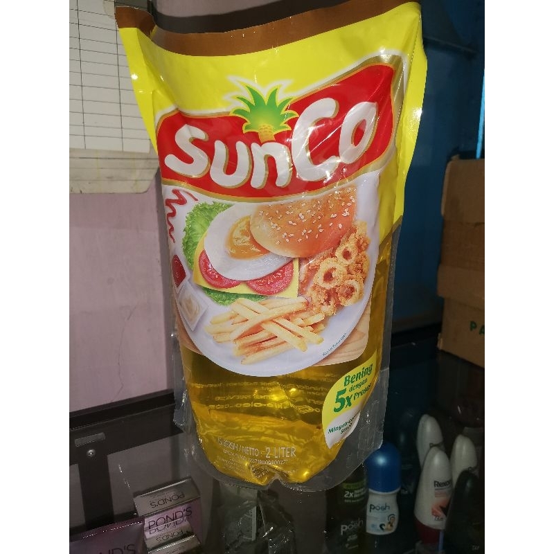 

Minyak goreng Sunco 2 liter, minyak kelapa sawit 2L