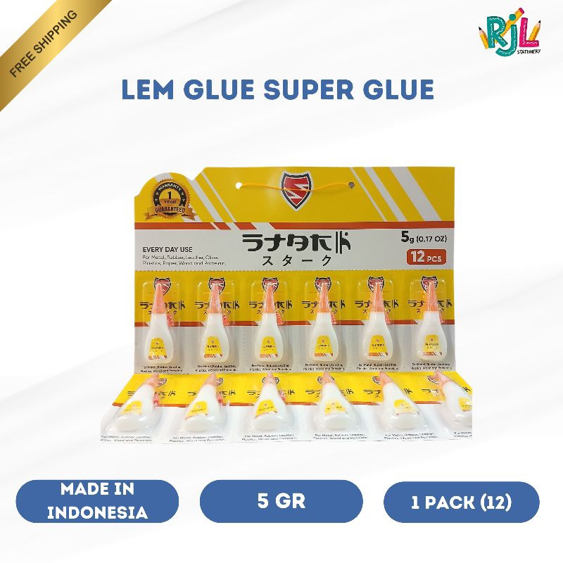 

Lem Glue Super Power | 5Gr | 1 Lembar (12)