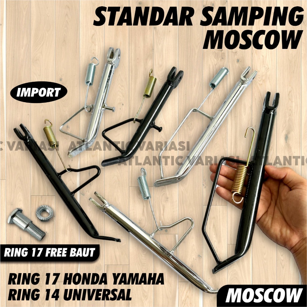 JAGANG SAMPING STANDAR SAMPING RING 17 STANDAR SATU HONDA YAMAHA PLUS PER DAN BAUT STANDARD SAMPING 