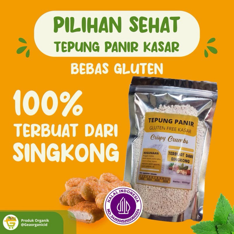 

GEAMIE TEPUNG PANIR KASAR PUTIH GLUTEN FREE 250GR