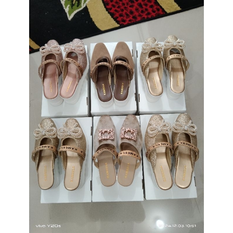 sepatu sandal by kameela hijab / sepatu wanita modern terbaru