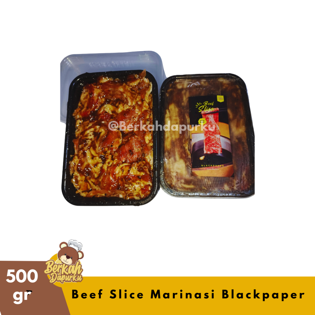 

Savana Beef slice Marinasi Blackpaper Lada Hitam Daging Iris 500g Beef Grill BBQ