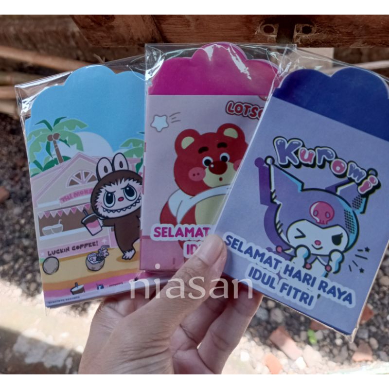 

GROSIR AMPLOP angpau lebaran 2025 siap jual. 1 pack isi 10 lembar. ukuran medium. kuromi labubu snack brand viral