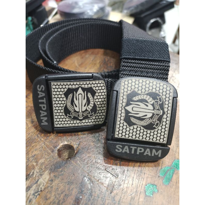 sabuk SATPAM / Ikat pinggang tactical logo satpam