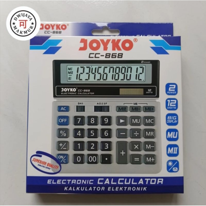 

Kalkulator Joyko CC-868 Original Asli