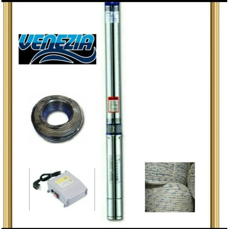 Paket lengkat Pompa Submersible Venezia 0.33 HP casing 3