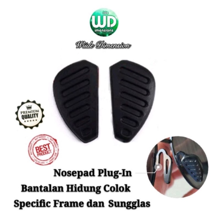 KODE I42D Nose Pad Plug In Nosepad Bantalan Hidung insert Kacamata Specific model Frame Sungglas Nos