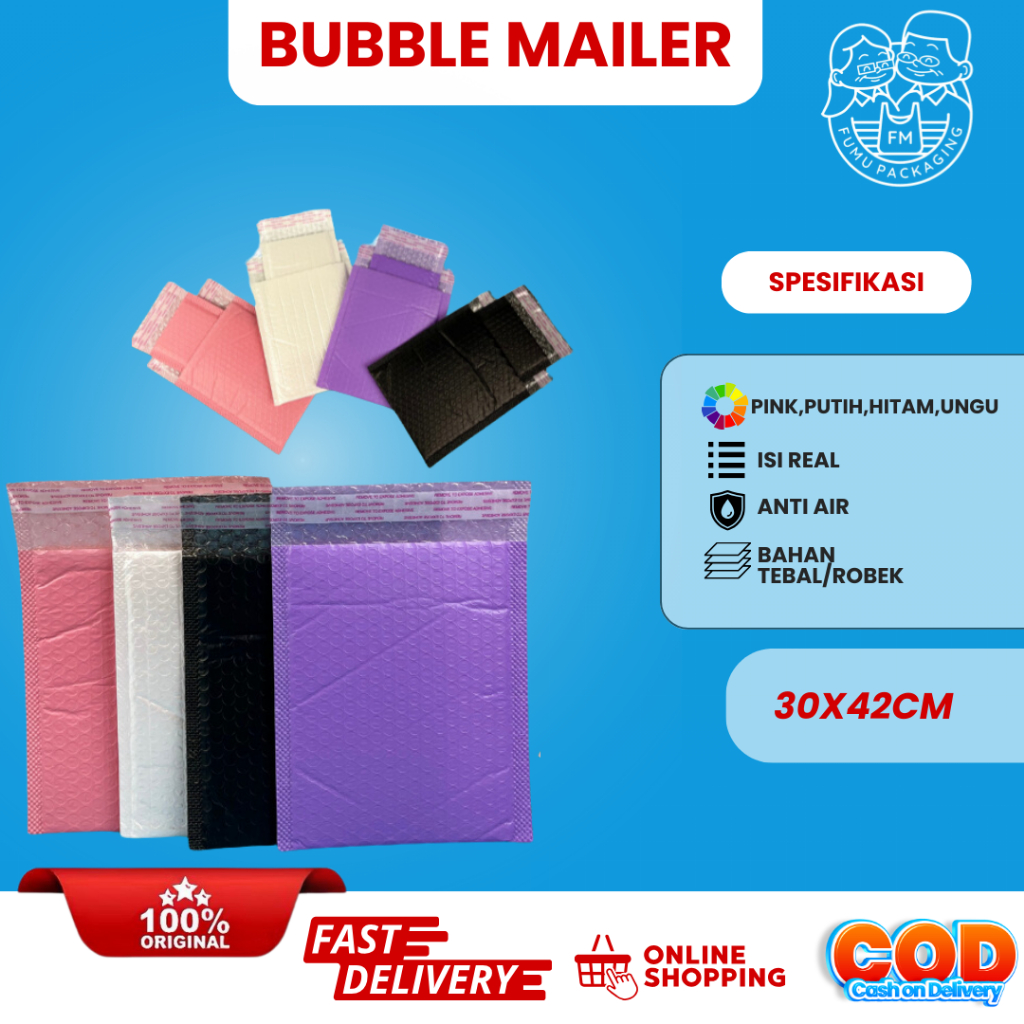 

Bubble Mailer / Bubble Bag / Amplop Bubble 30x42cm