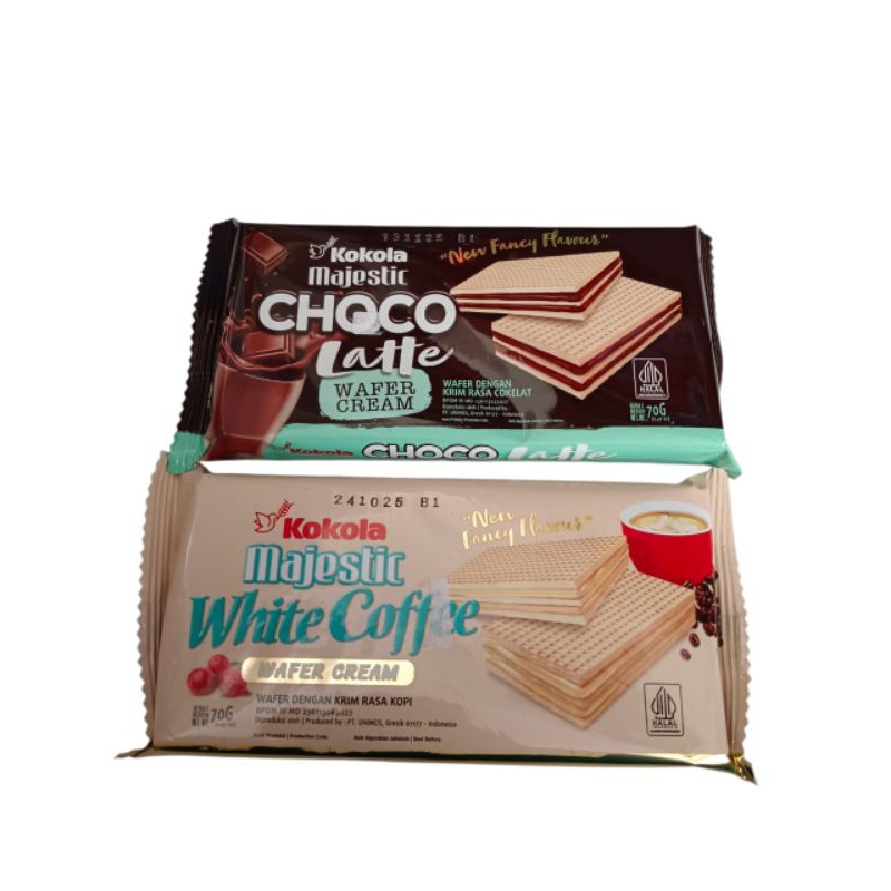 

Kokola majestic wafer cream 70gr VarianChoco latte White coffee