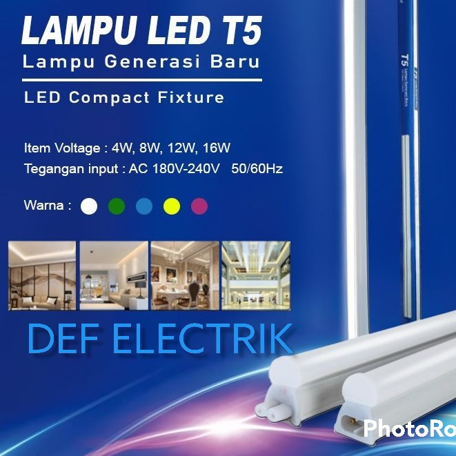 LAMPU SET T5 LED 30 CM 4WATT TL NEON LED TUBE 30CM