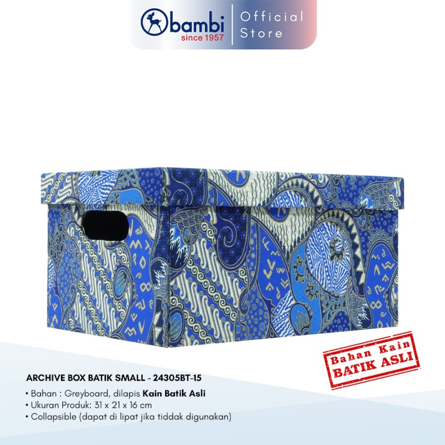 

Bambi Gift Box / Kotak Kado / Archive Box Batik Kereta Kencana 24305BT