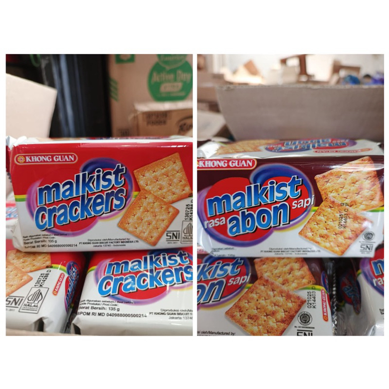 

KHONG GUAN MALKIST CRACKER ORIGINAL / ABON 135GR
