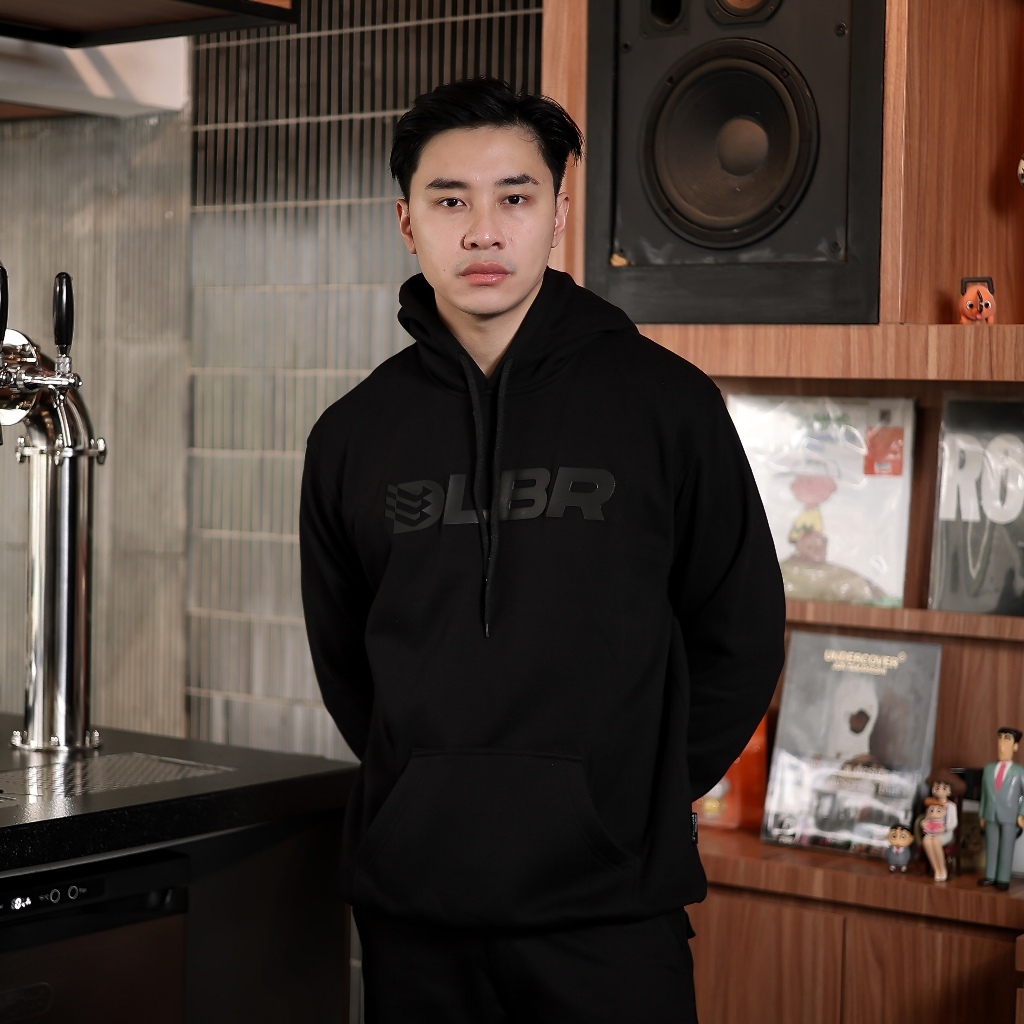 Sweater Hoodie Wilson Pria Black Jaket