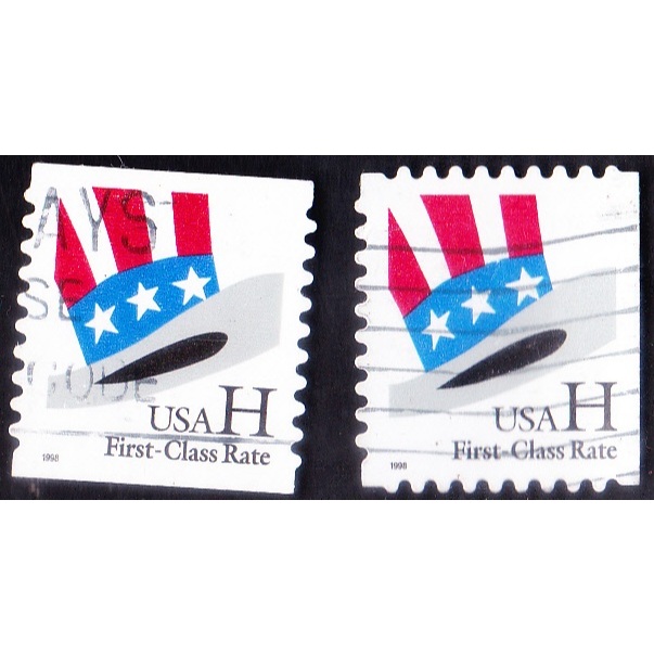 

A 10917 DUA BUAH PRANGKO AMERIKA TEMA TOPI BENDERA PAMAN SAM DENGAN KONDISI SUDAH ADA CAP