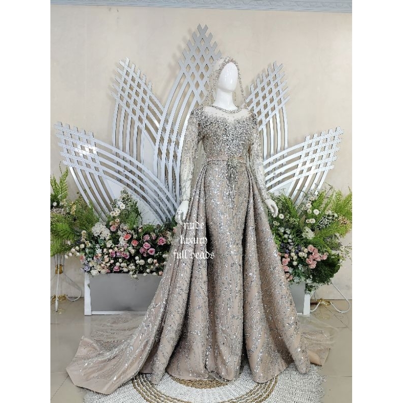 GAUN KEBAYA WEDDING DRESS BEREKOR | BAJU PENGANTIN PAYET | GAUN BARBIE| GAUN WEDDING |BAJU PENGANTIN