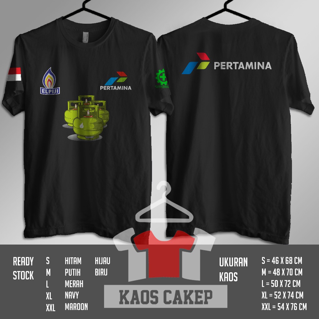 Kaos Elpiji Pertamina GAS ELPIJI BUMN PERTAMINA Db Perusahaan Baju Distro