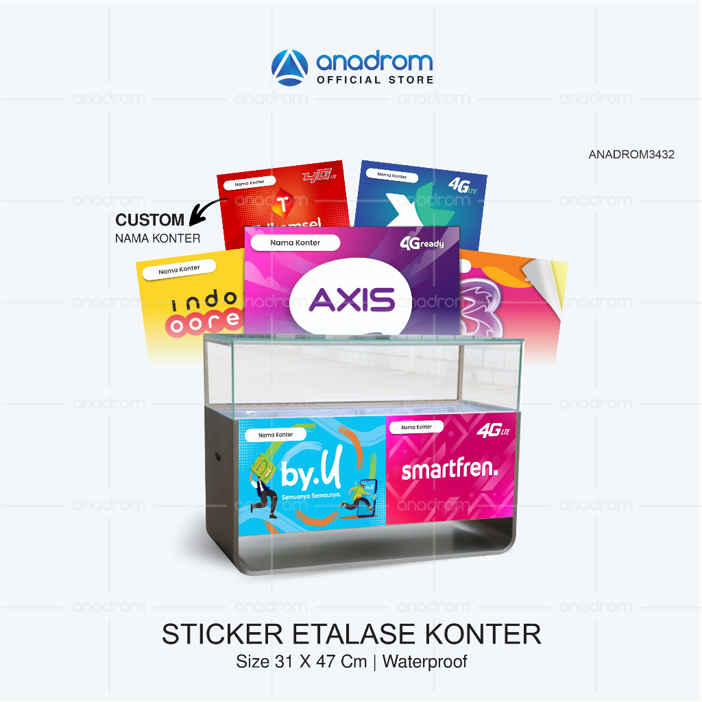 

Sticker Dekorasi Etalase Konter | Sticker Etalase Bagian Bawah | Size 31x47 CM | Anadrom 3432