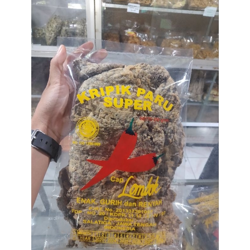 

keripik paru cap lombok premium 250gr asli Salatiga