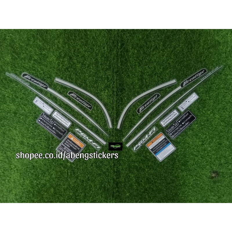 STRIPING STICKER TRANSPARAN SCOOPY PRESTIGE 2014 CUSTOM KODAK TAHLIAND