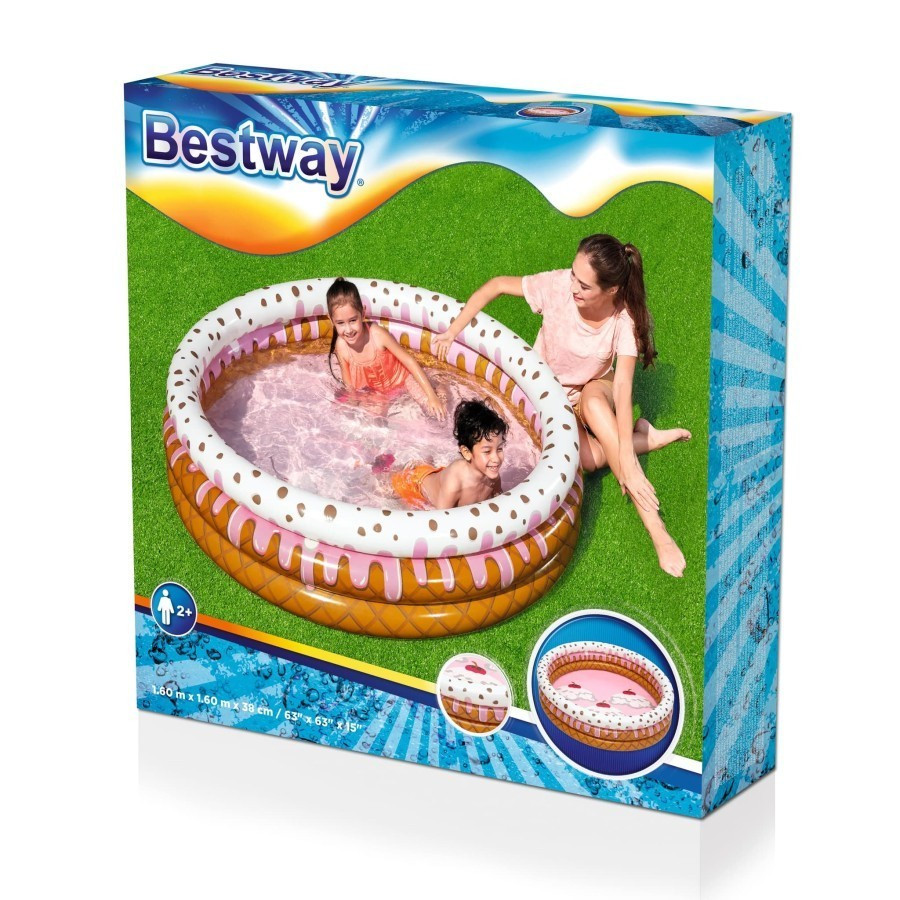 Bestway 51144 Kolam Renang Anak Mandi Bola Ice Cream Play Pool Kolam Mandi Bola Kolam Renang Anak Jumbo Motif Ice Cream