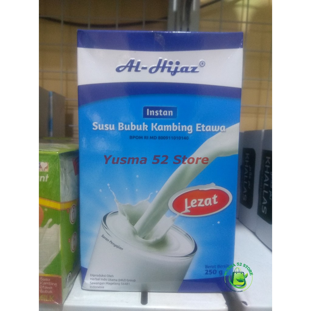 

Susu Bubuk Kambing Etawa Al Hijaz Isi 250 gram Rasa Original Vanila