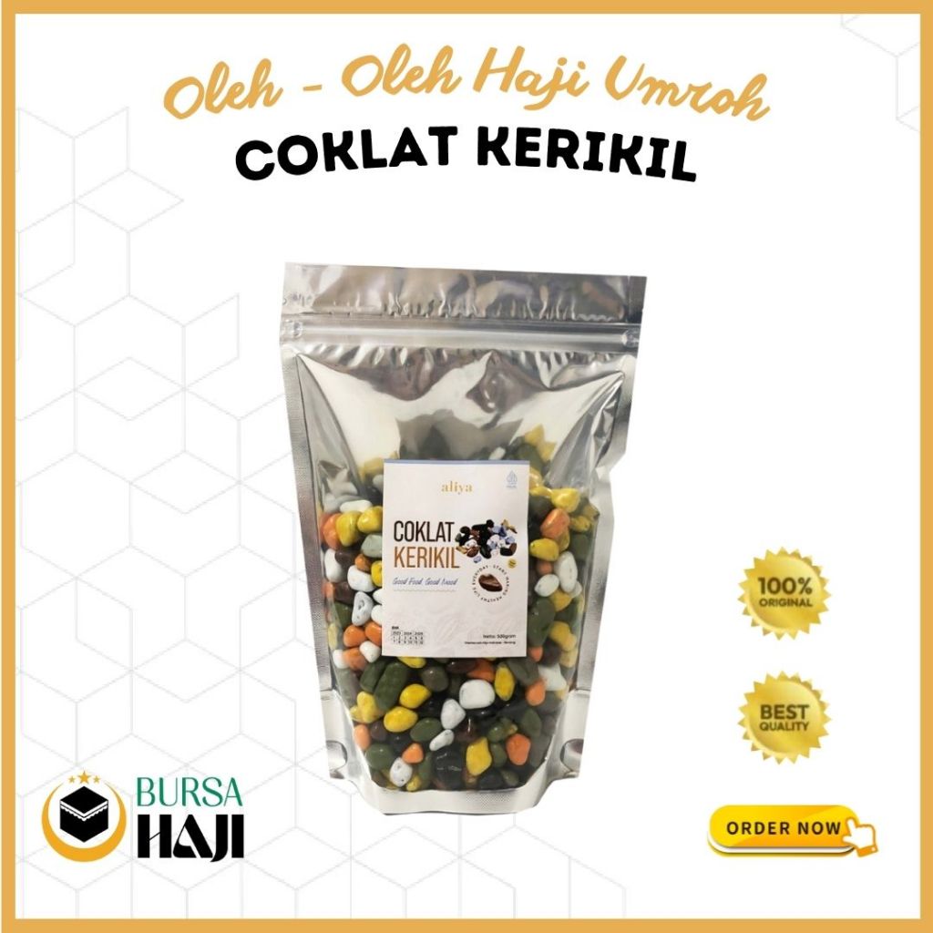 

Cemilan Coklat Cokelat Batu Kerikil Krikil Arab 500 Gram Oleh Oleh Haji dan Umroh