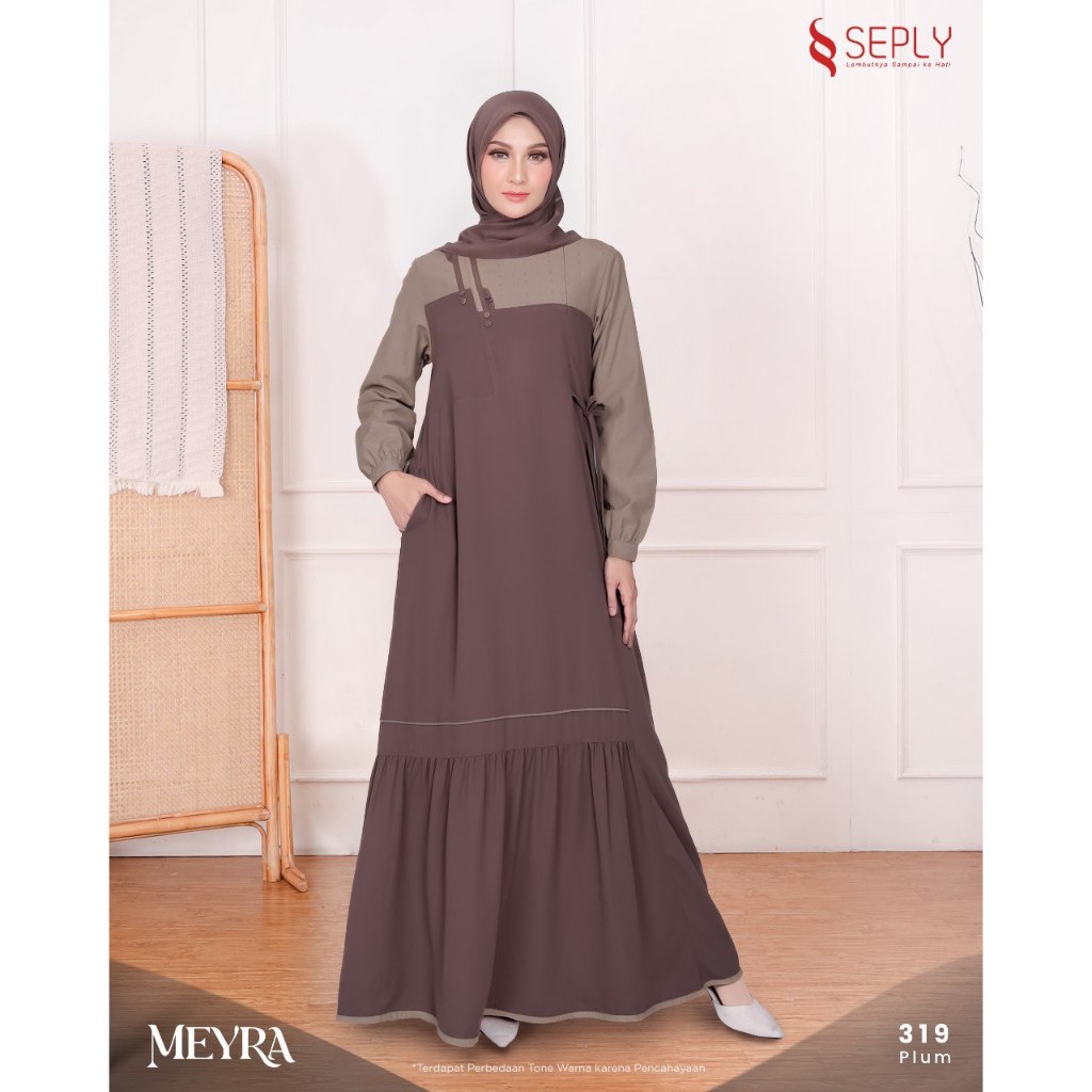 GAMIS SEPLY - GAMIS SEPLY MEYRA 319 - GAMIS DEWASA KEKINIAN - GAMIS SEPLY PLUM