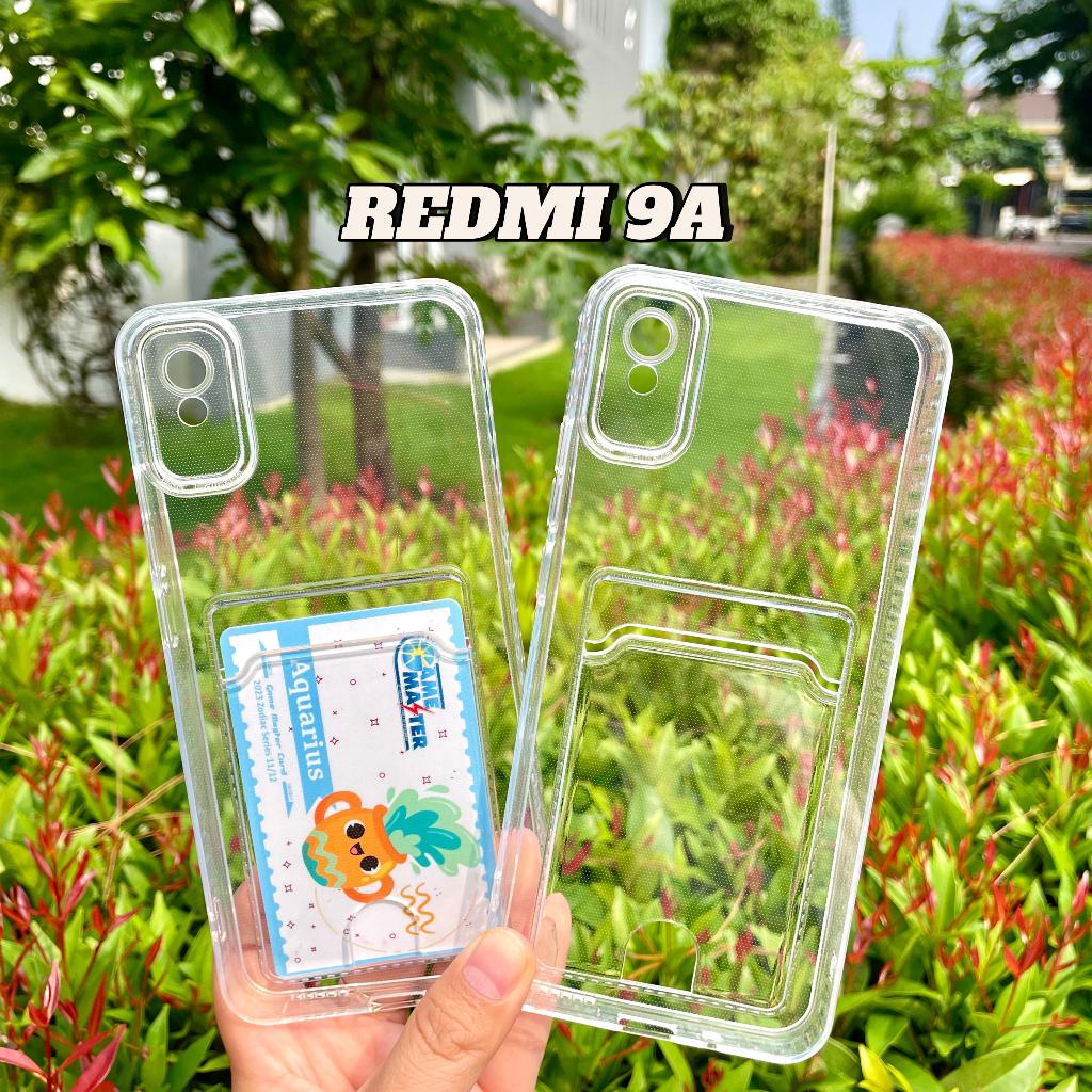 Softcase Wallet Untuk Xiaomi REDMI 9A Case Clear Bening Soft Slot Kartu Card