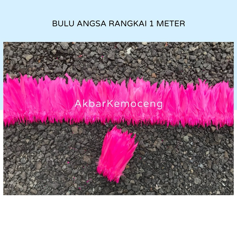 Bulu angsa asli warna rangkai panjang 1 meter bulu angsa bebek entog untuk macrame dreamcatcher asli