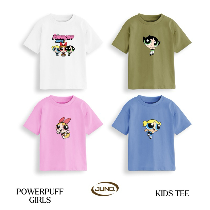 Kaos Powerpuff girls PPG bayi dan anak // kaos anak katun combed // kaos katun karakter berwarna // 