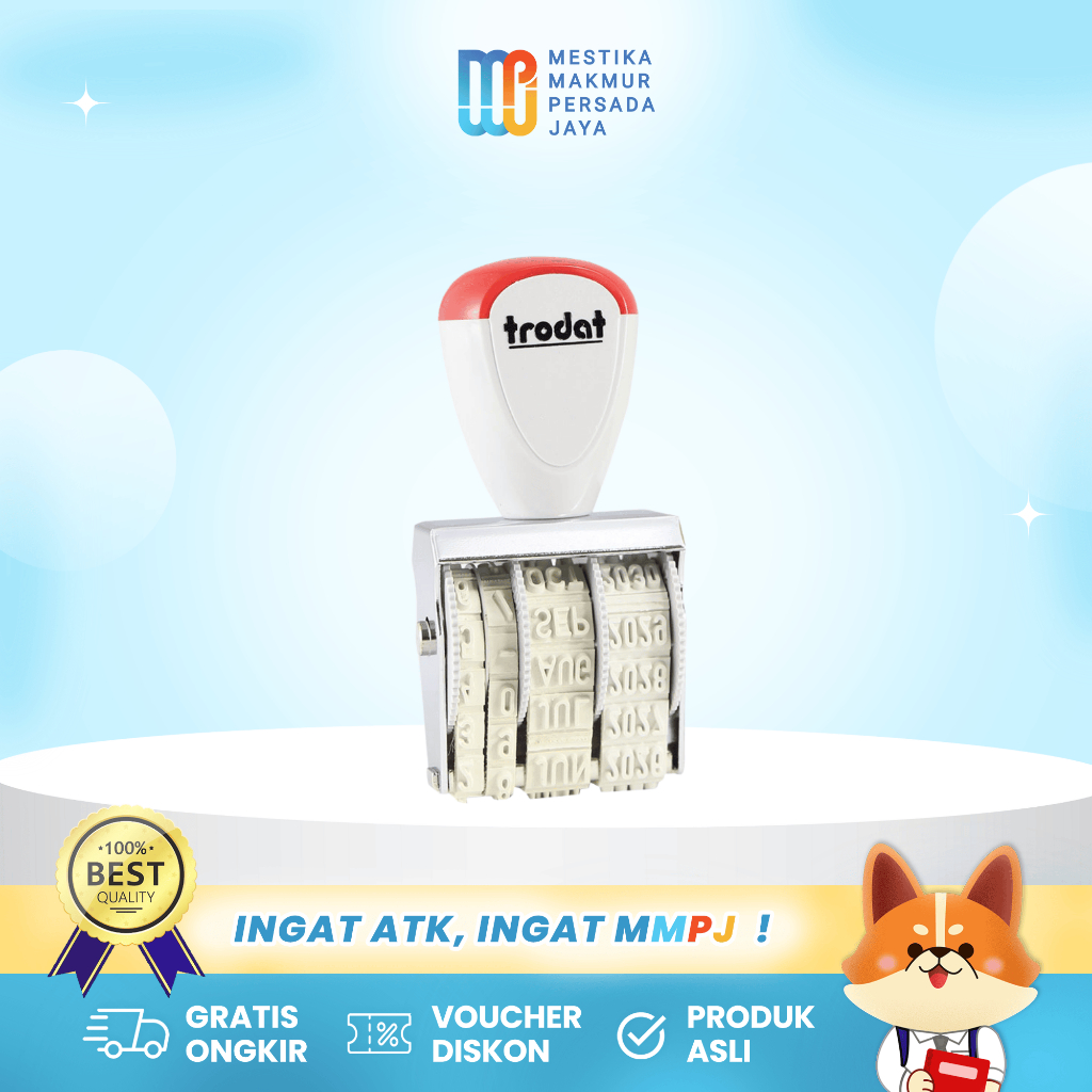 

Trodat Stempel Tanggal Bulan Tahun Berkualitas Tahan Lama