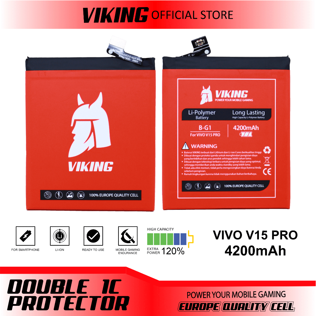 VIKING Baterai Vivo V15 Pro B-G1 Double Power