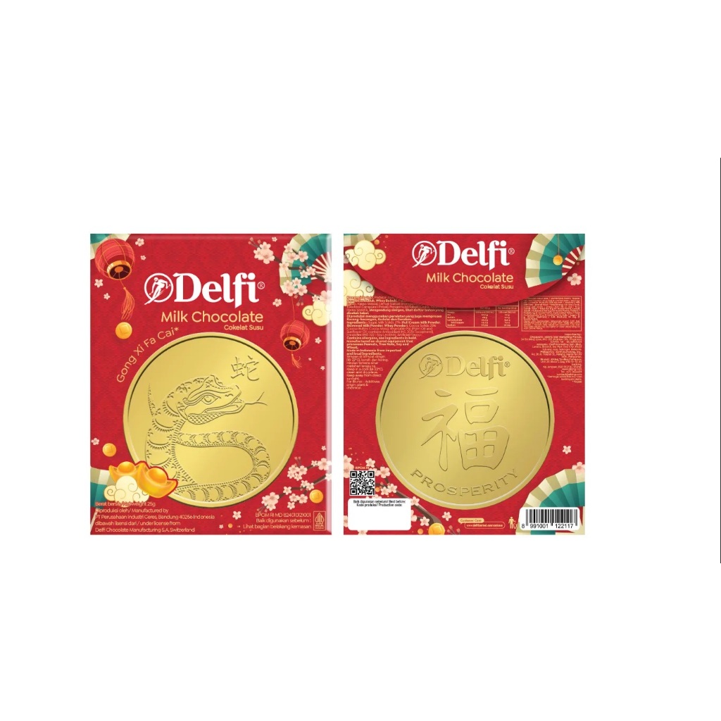 

delfi big coin coklat koin chinese new year cokelat ular imlek 25gr