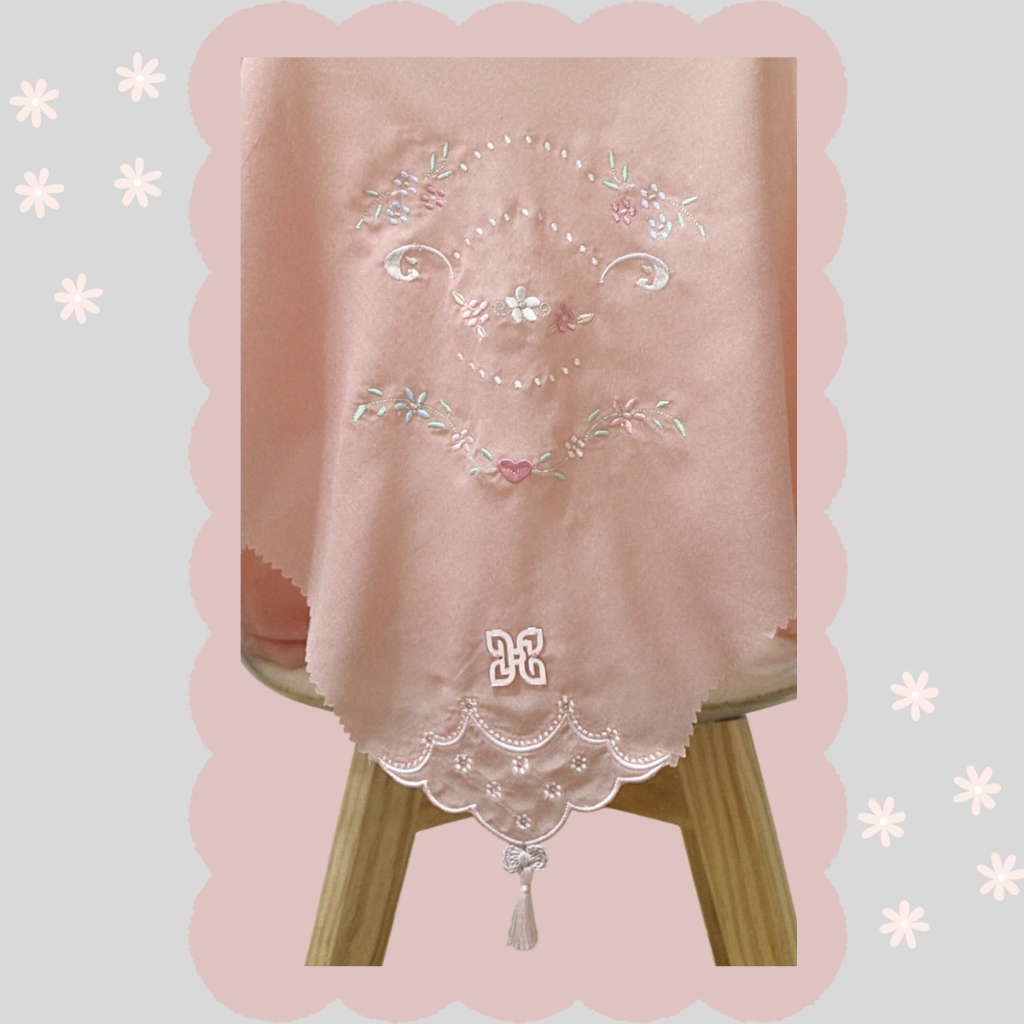 HIJAB BORDIR PREMIUM /HIJAB BORDIR SEGIEMPAT CANTIK