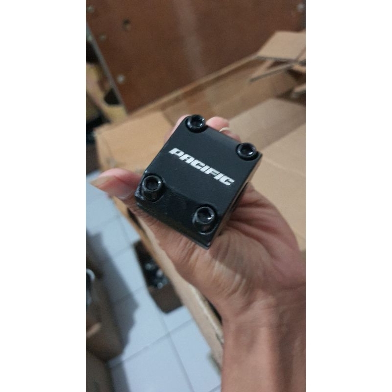 dudukan stang sepeda BMX pacific Alloy hitam sepeda BMX ukuran 20 202spd /penjepit stang sepeda bmx