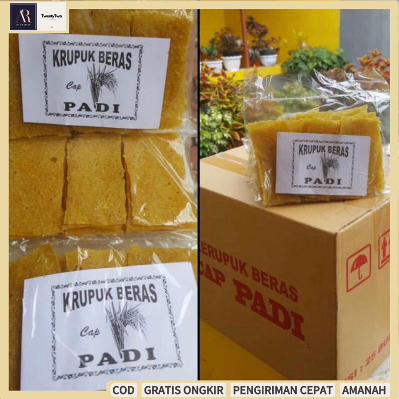 

Kerupuk Puli Beras Cap Padi 1 Dus 2,5kg Enak Renyah dan Gurih