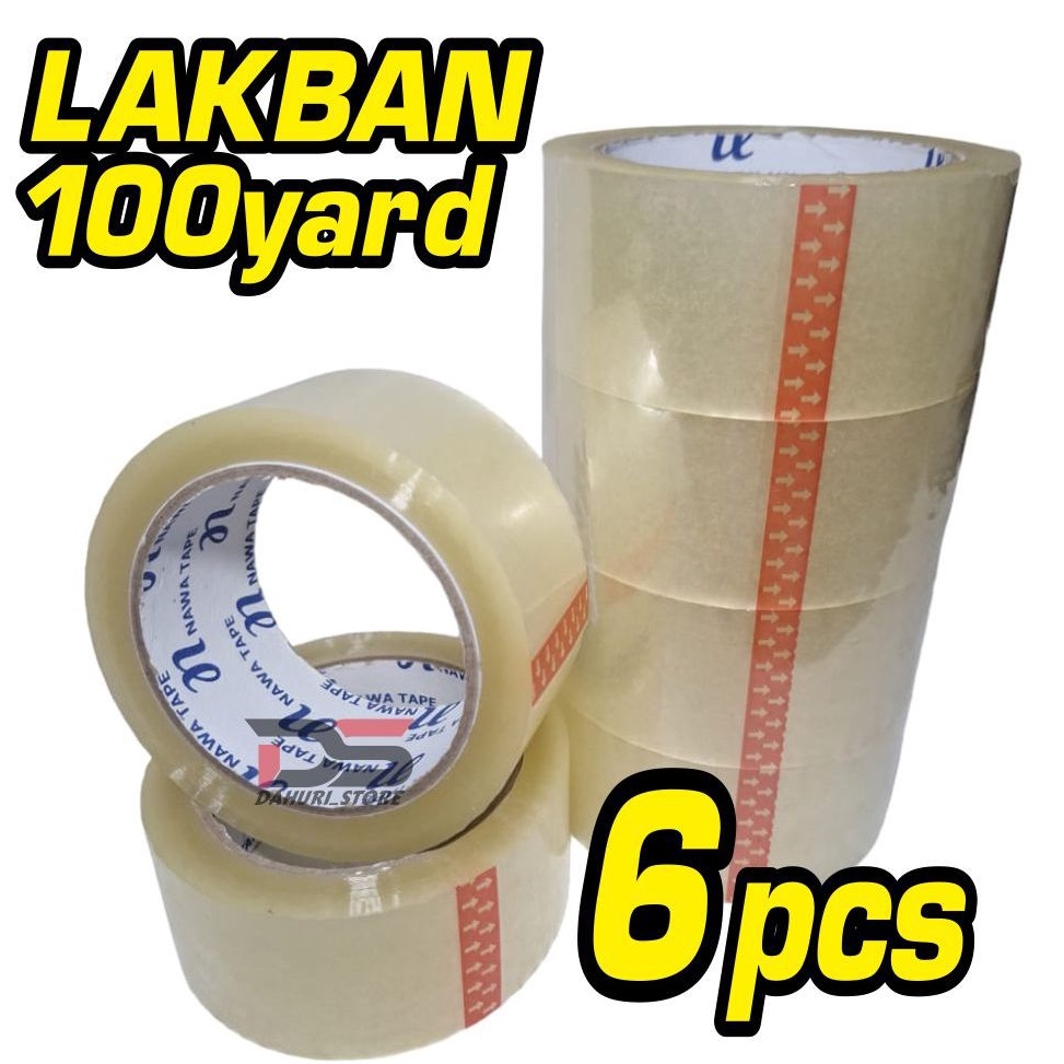 

KODE Y84Z MURAH GILA Harga 1 SLOP 6 PCS LAKBAN BENING COKLAT KUAT BERKUALITAS PANJANG 1 YARD