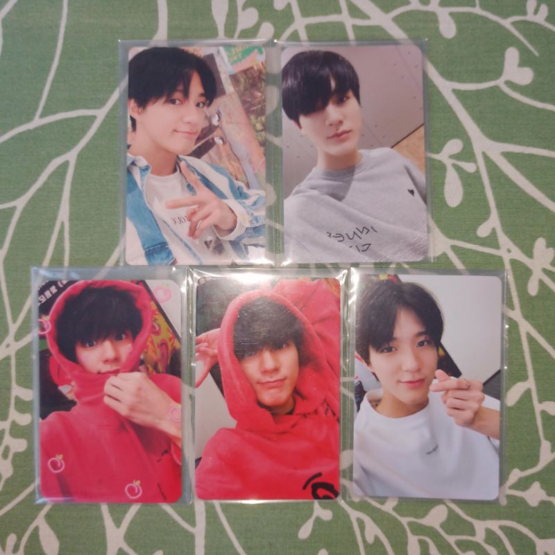 (BACA DESK) - Photocard Jeno NCT Dream Yizhiyu Withfans Owhat Hello Future Hot Sauce