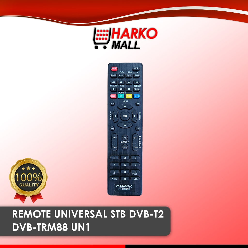 Remote Universal STB DVB-T2 Remote STB DVB-TRM-88 UN1